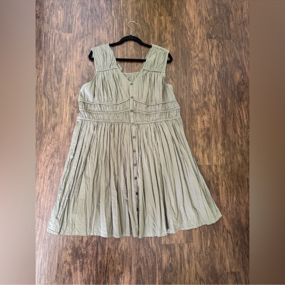 Lucky Brand Olive Green Casual Dress
